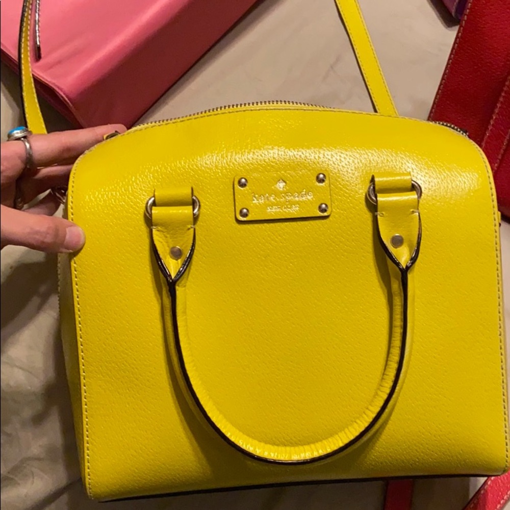 Yellow Kate spade shoulder bag
